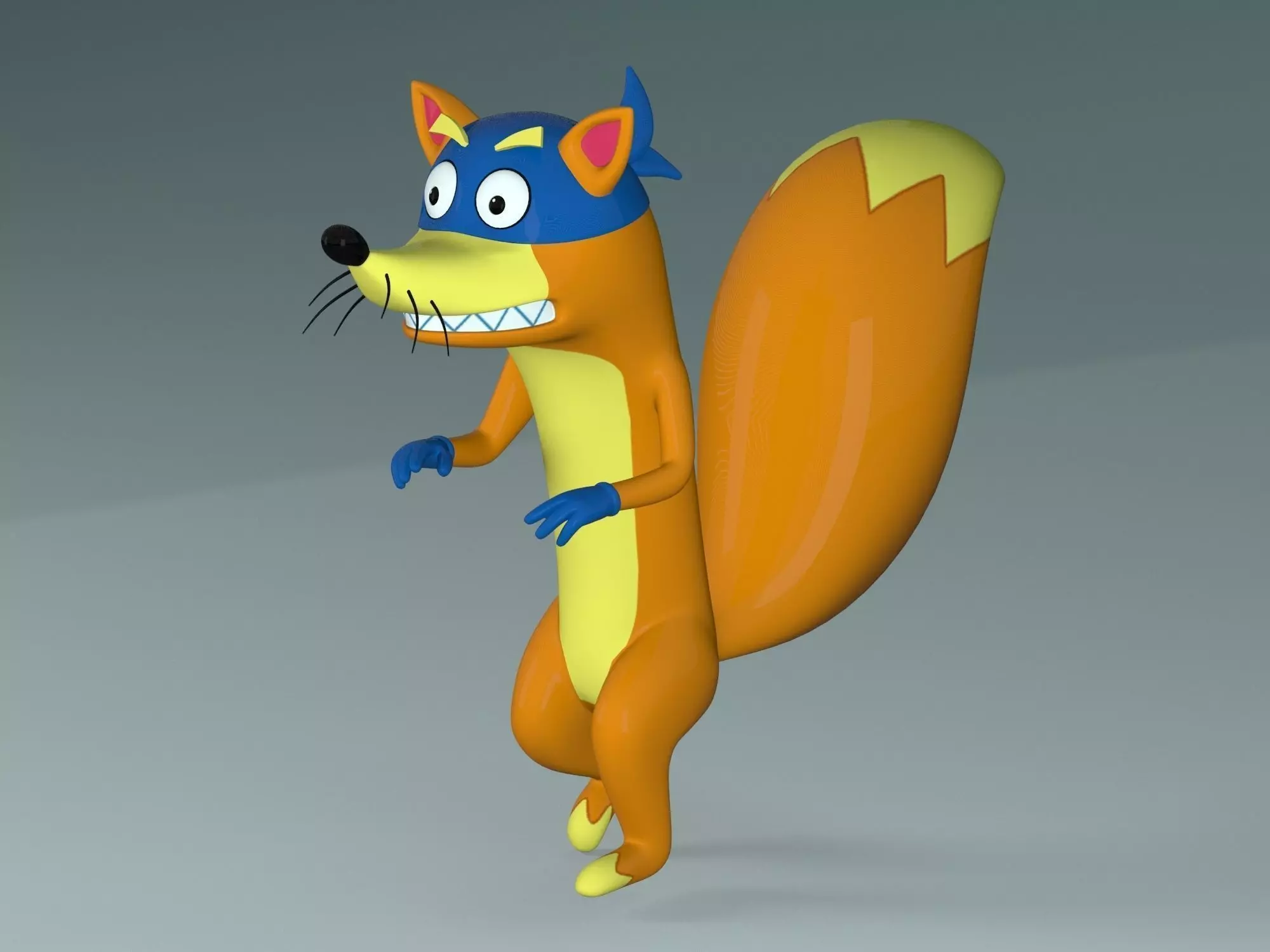 Swiper the Fox Low-poly 3D model_0