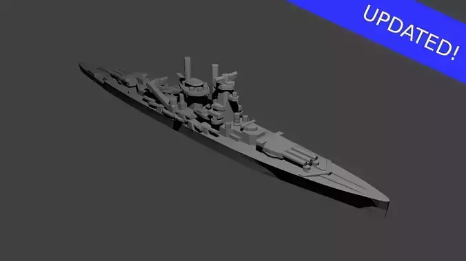 German Deutschland Class Cruiser Warship