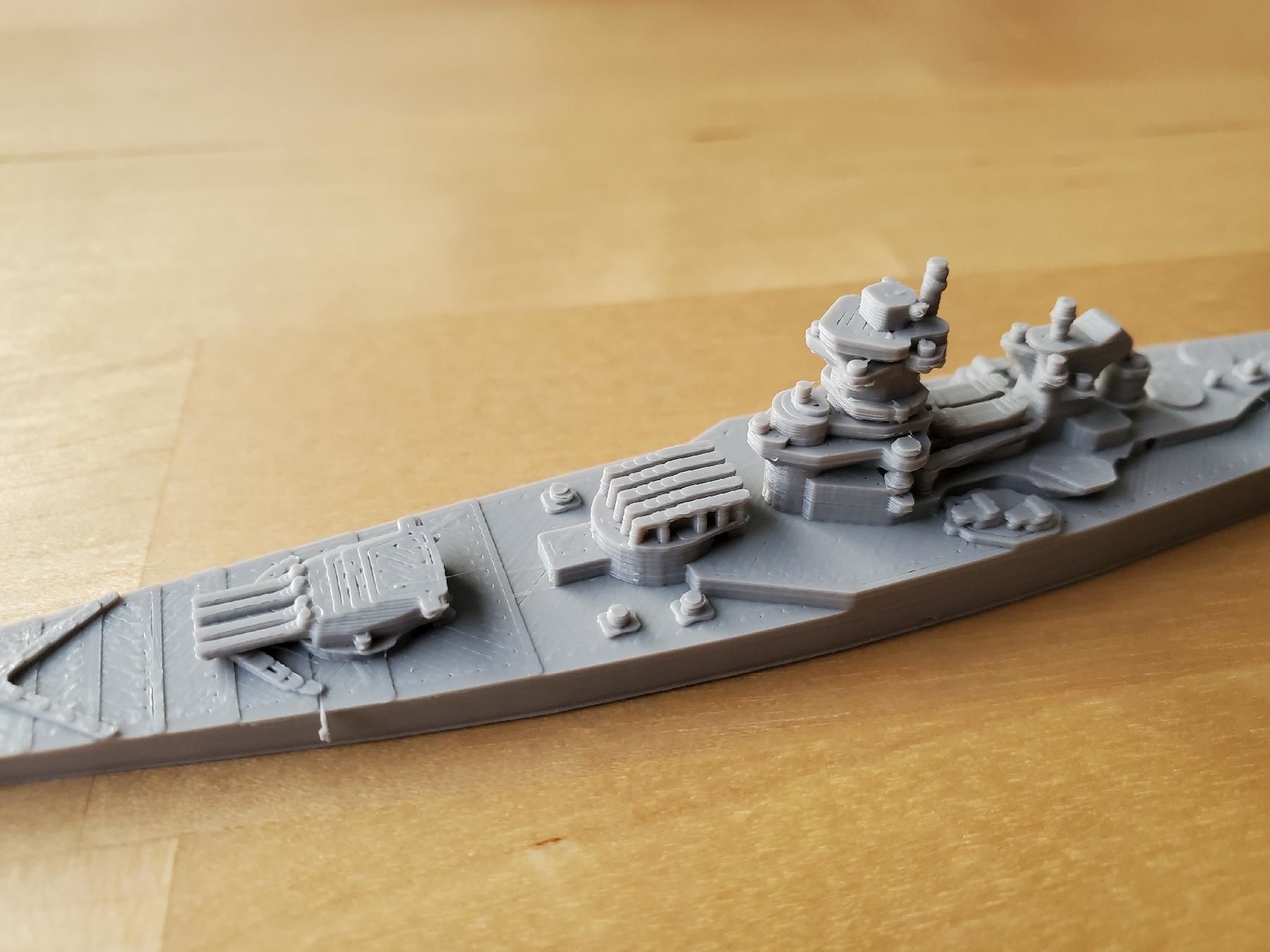 French Richelieu Class Battleship 3D print model_37