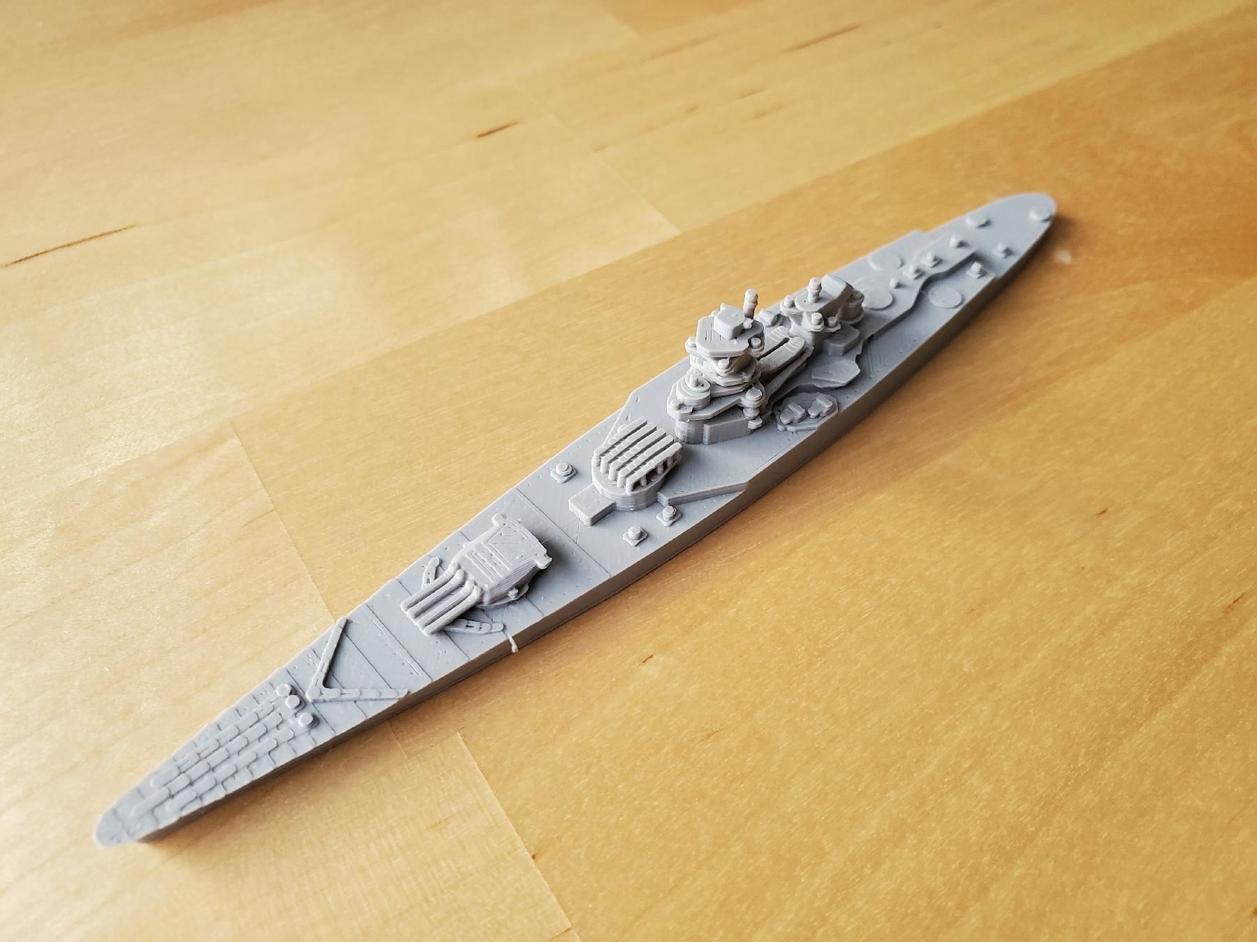 French Richelieu Class Battleship 3D print model_36