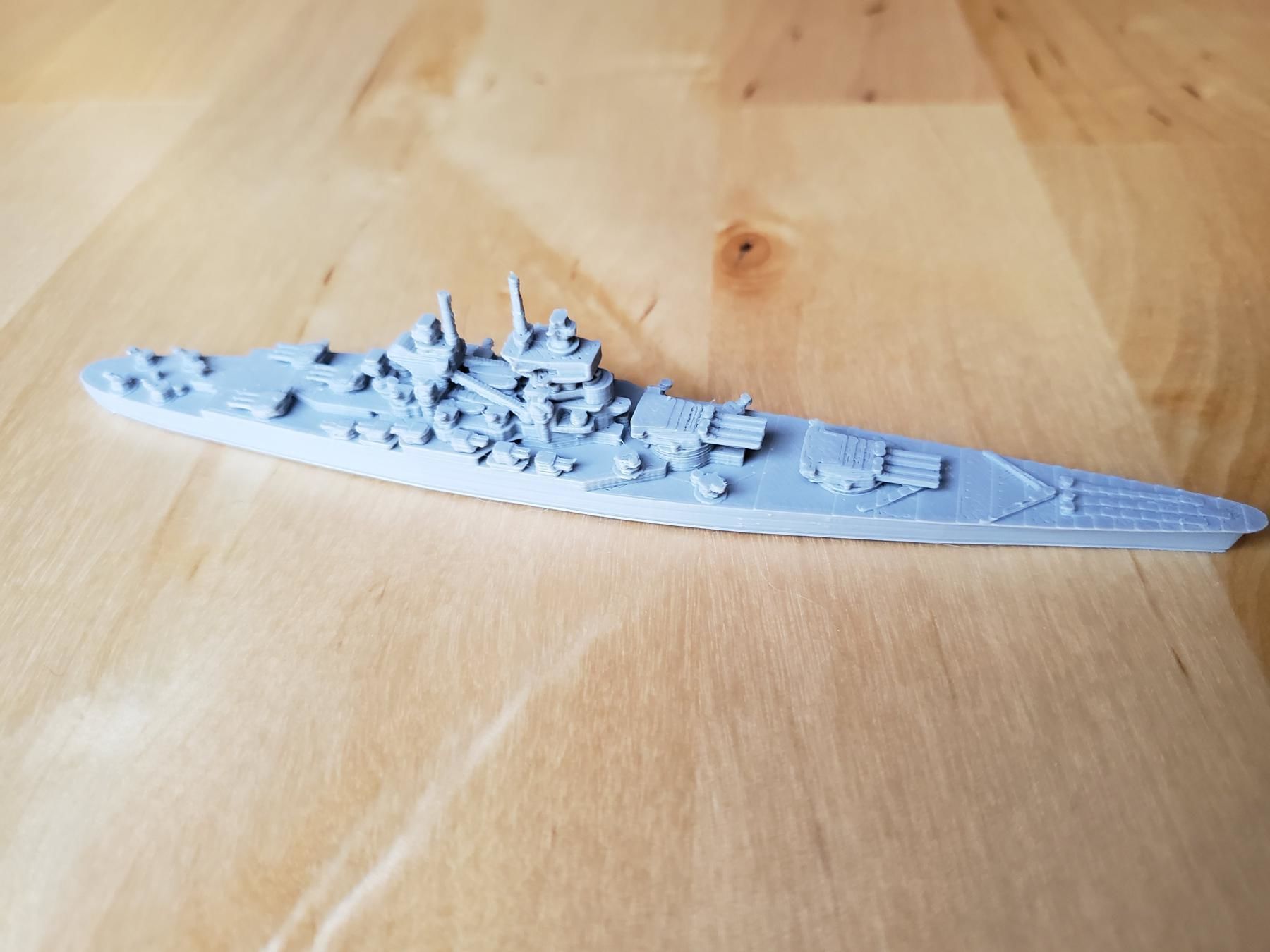 French Richelieu Class Battleship 3D print model_22