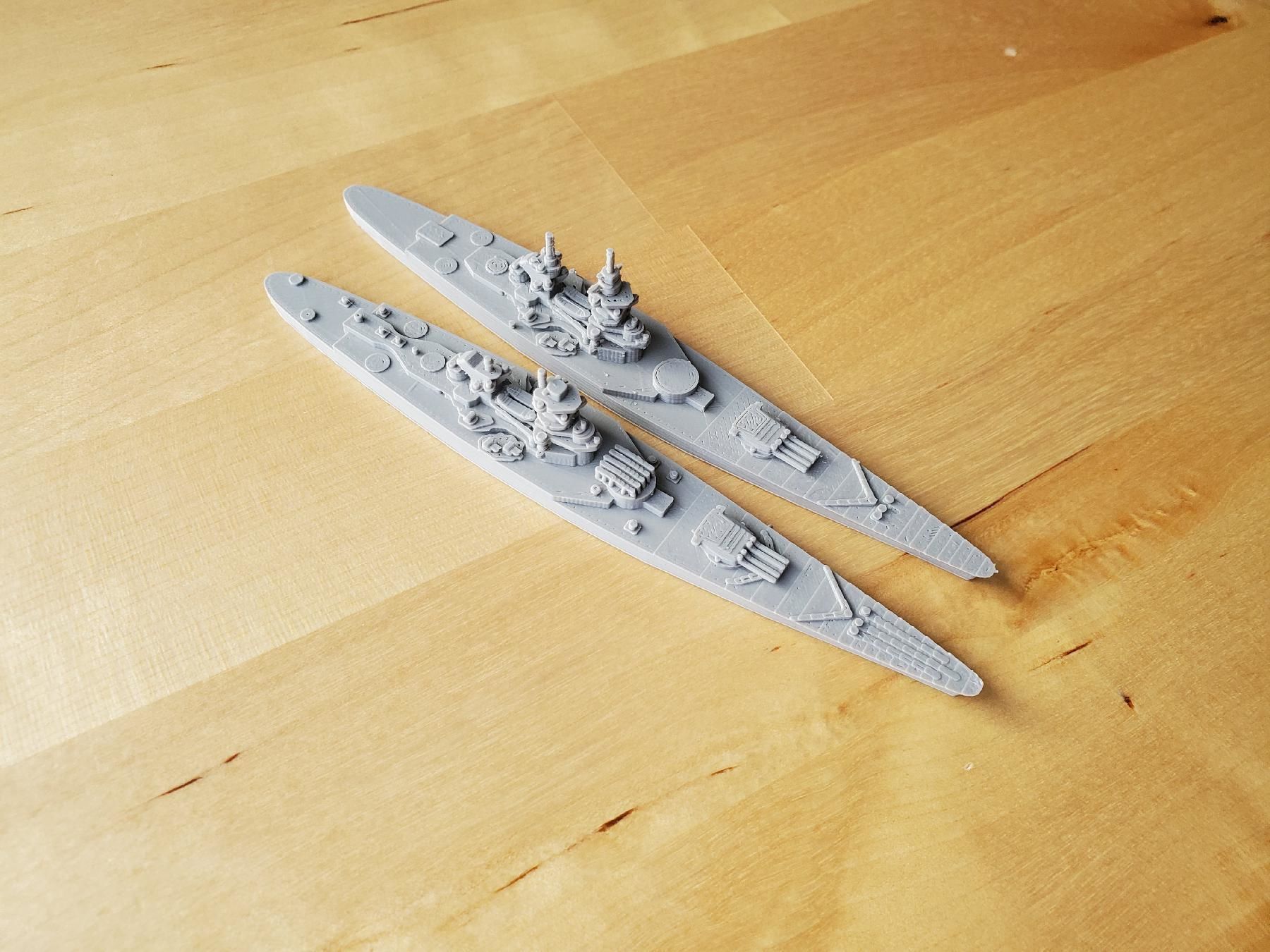 French Richelieu Class Battleship 3D print model_39