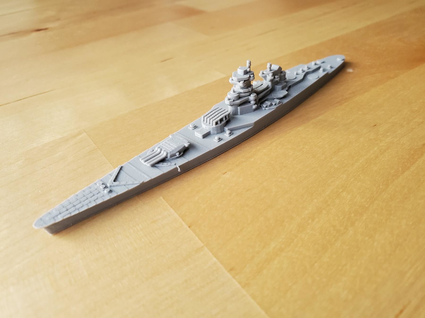 French Richelieu Class Battleship 3D print model_34