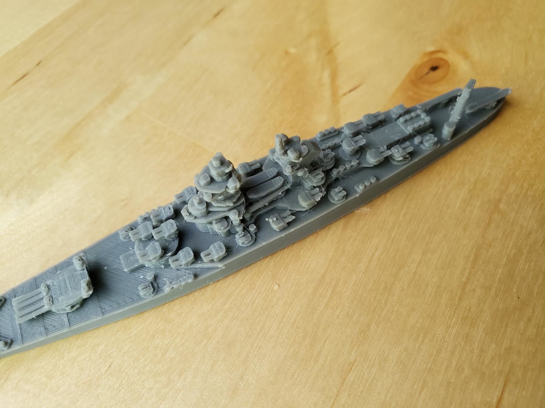 French Richelieu Class Battleship 3D print model_18
