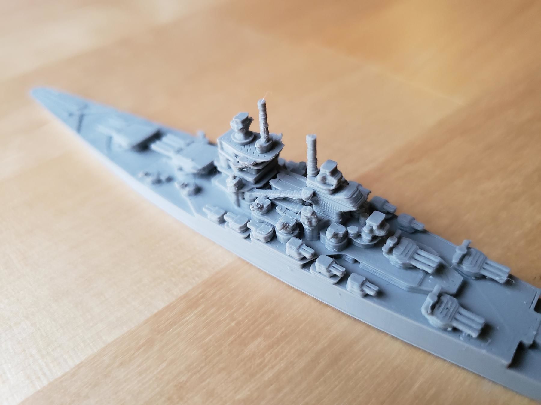 French Richelieu Class Battleship 3D print model_31