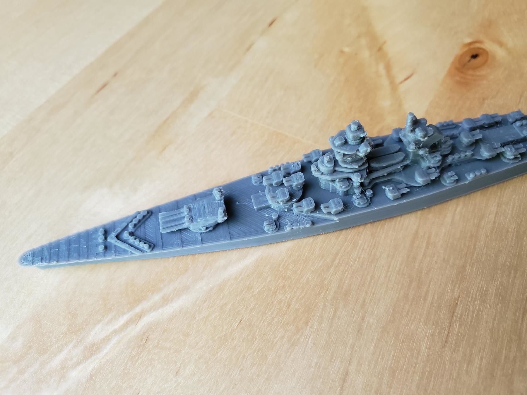 French Richelieu Class Battleship 3D print model_15