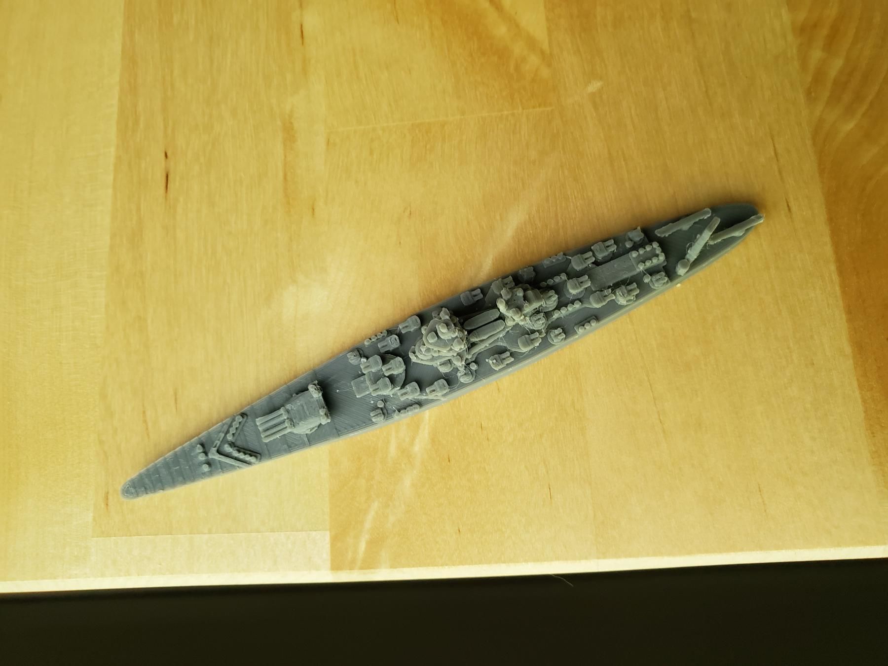 French Richelieu Class Battleship 3D print model_21