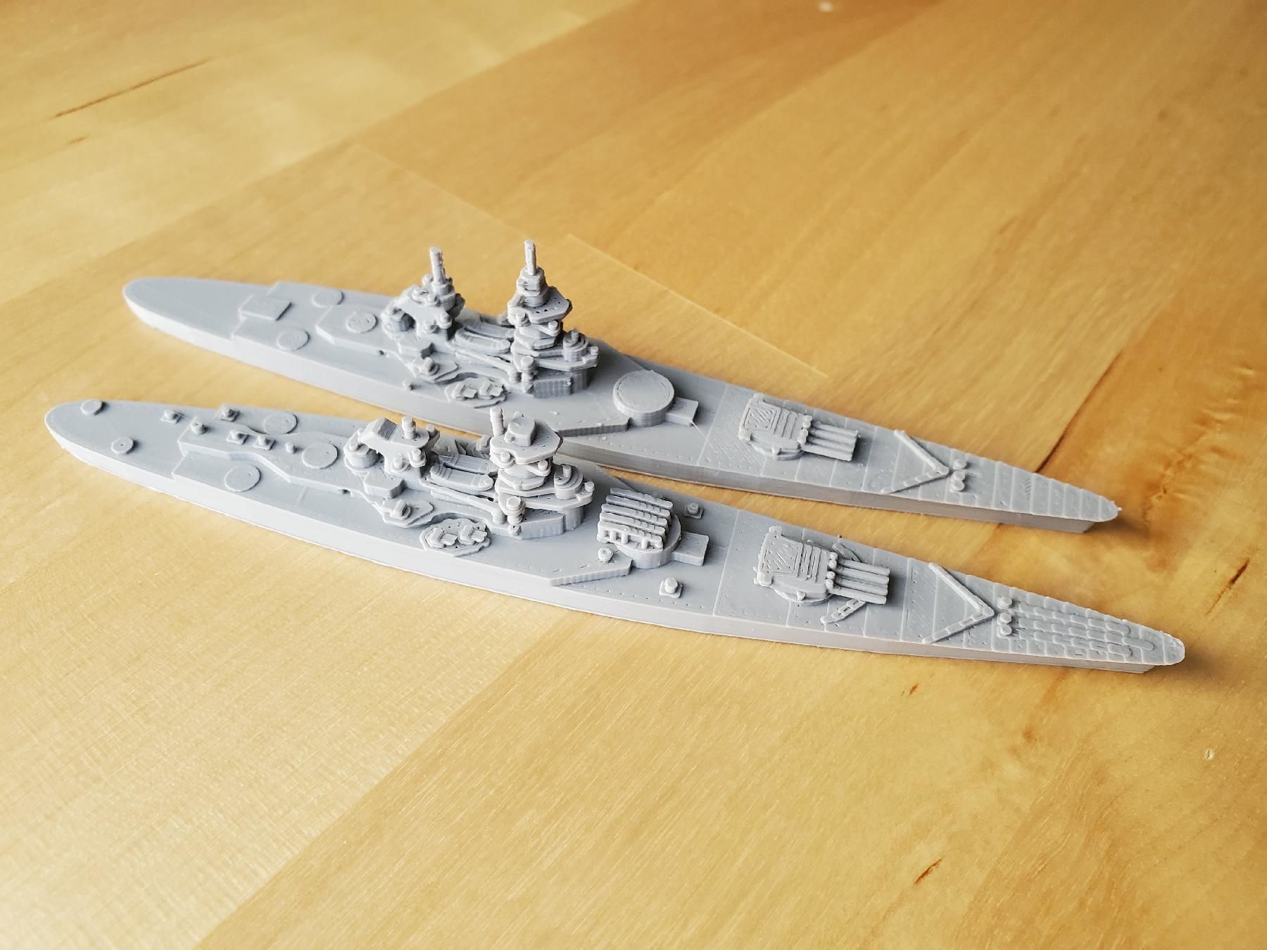 French Richelieu Class Battleship 3D print model_35