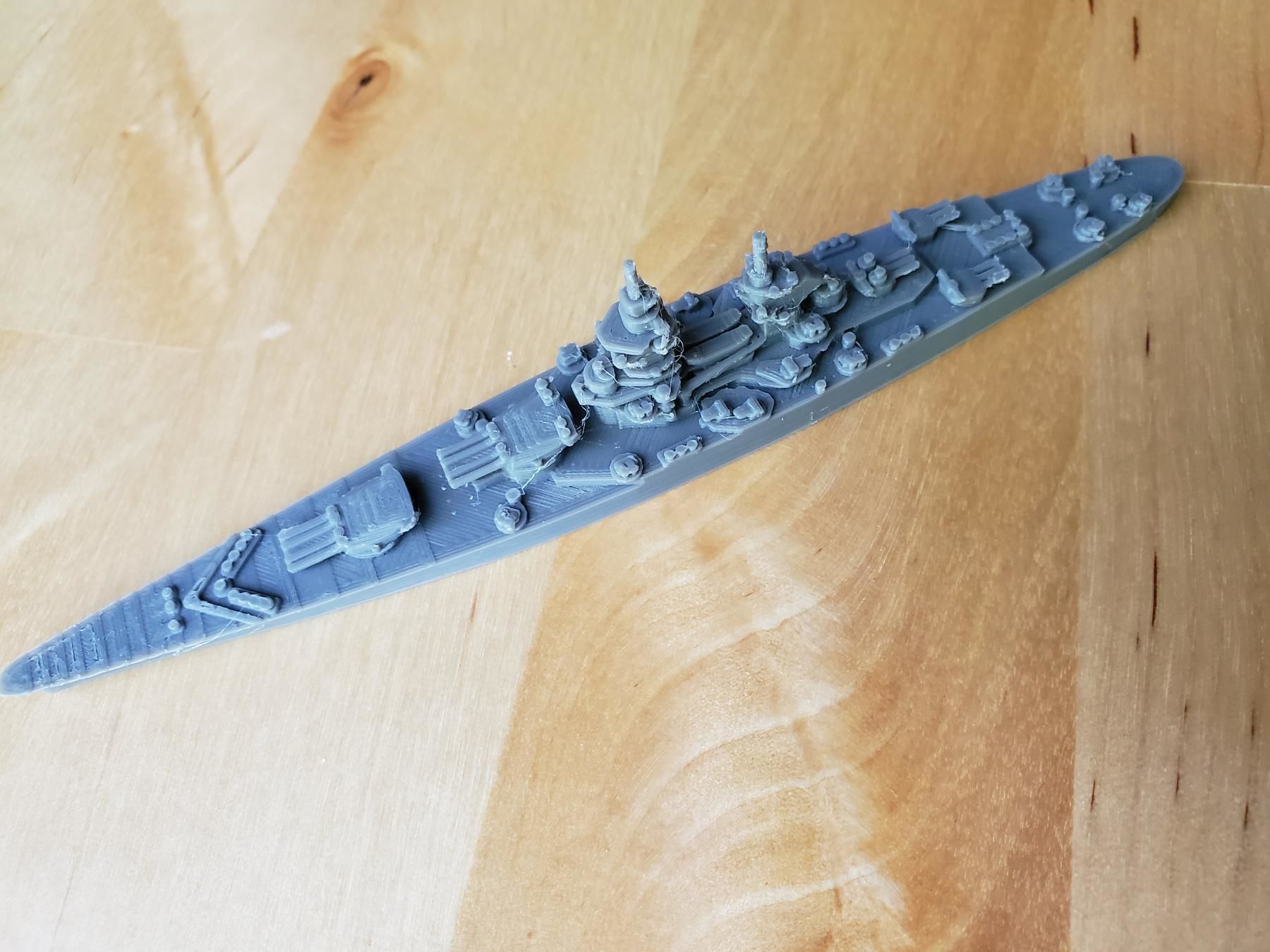 French Richelieu Class Battleship 3D print model_9