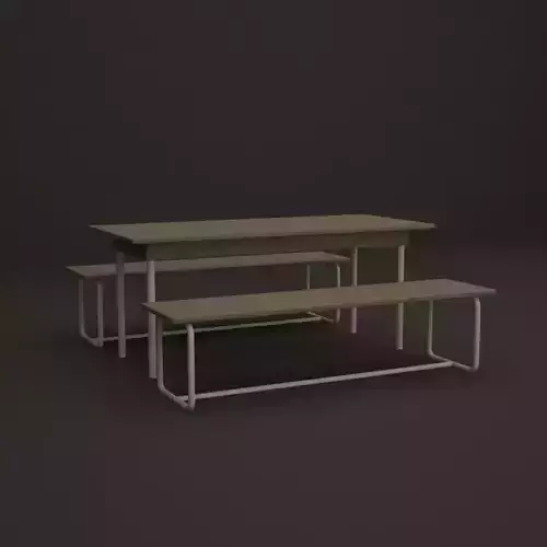 picnic table Free 3D model