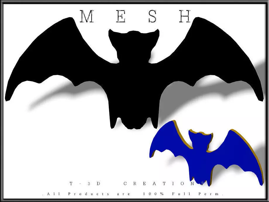 BAT low-poly and Low-poly 3D model_0