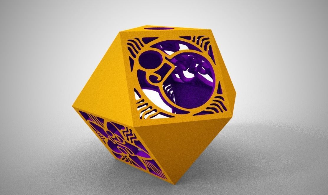 Cuboctahedron paper sculpture 3D print model_9