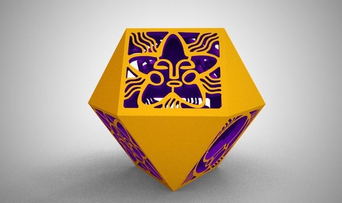 Cuboctahedron paper sculpture 3D print model