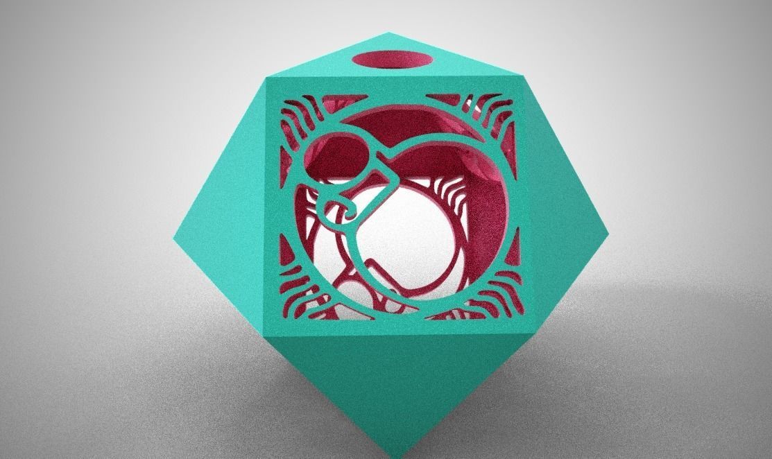 Cuboctahedron paper sculpture 3D print model_4