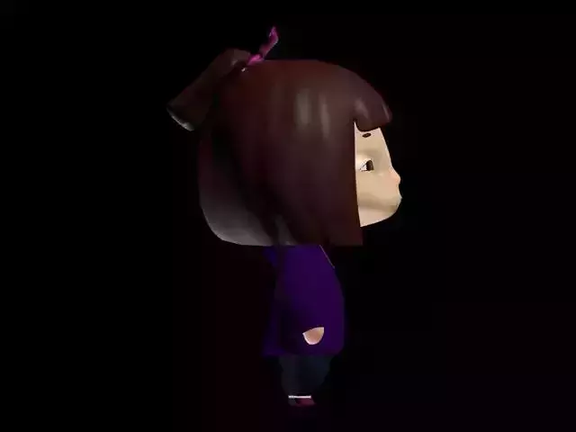 Little girl 3D model