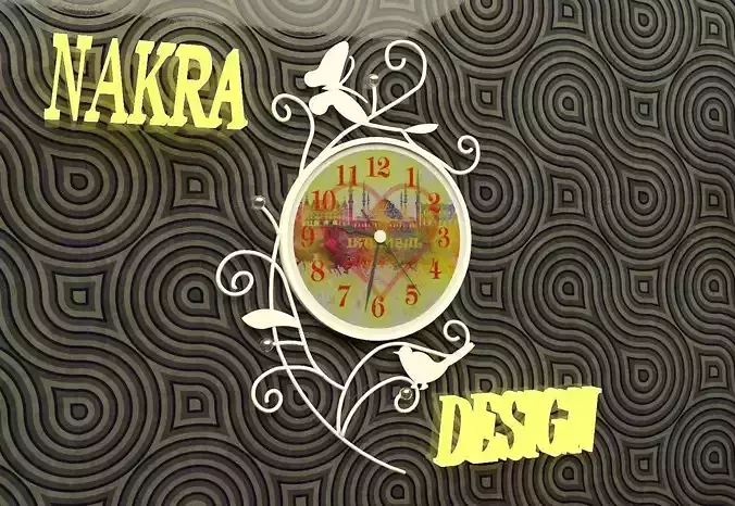 Modern Wallclock Design 3D model