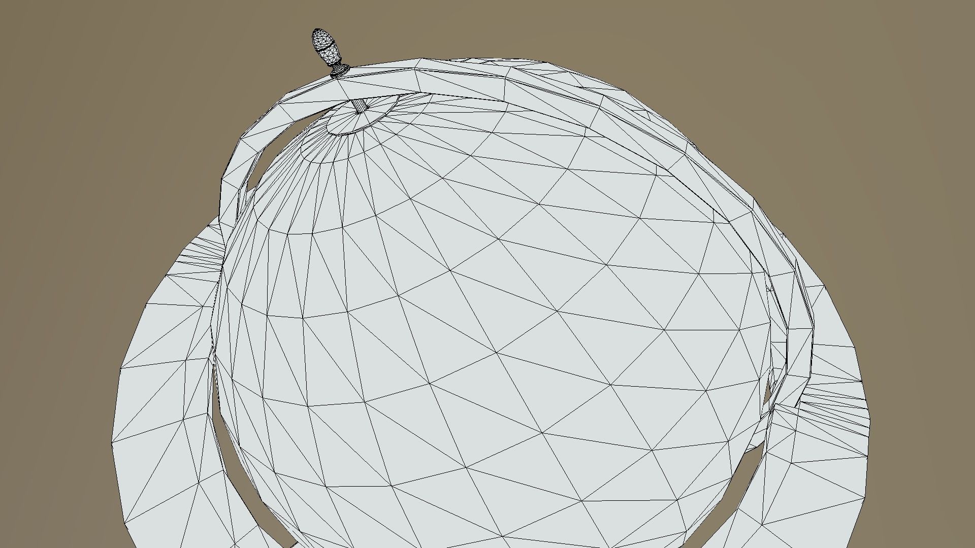 Low-Poly Antique Globe Low-poly 3D model_9