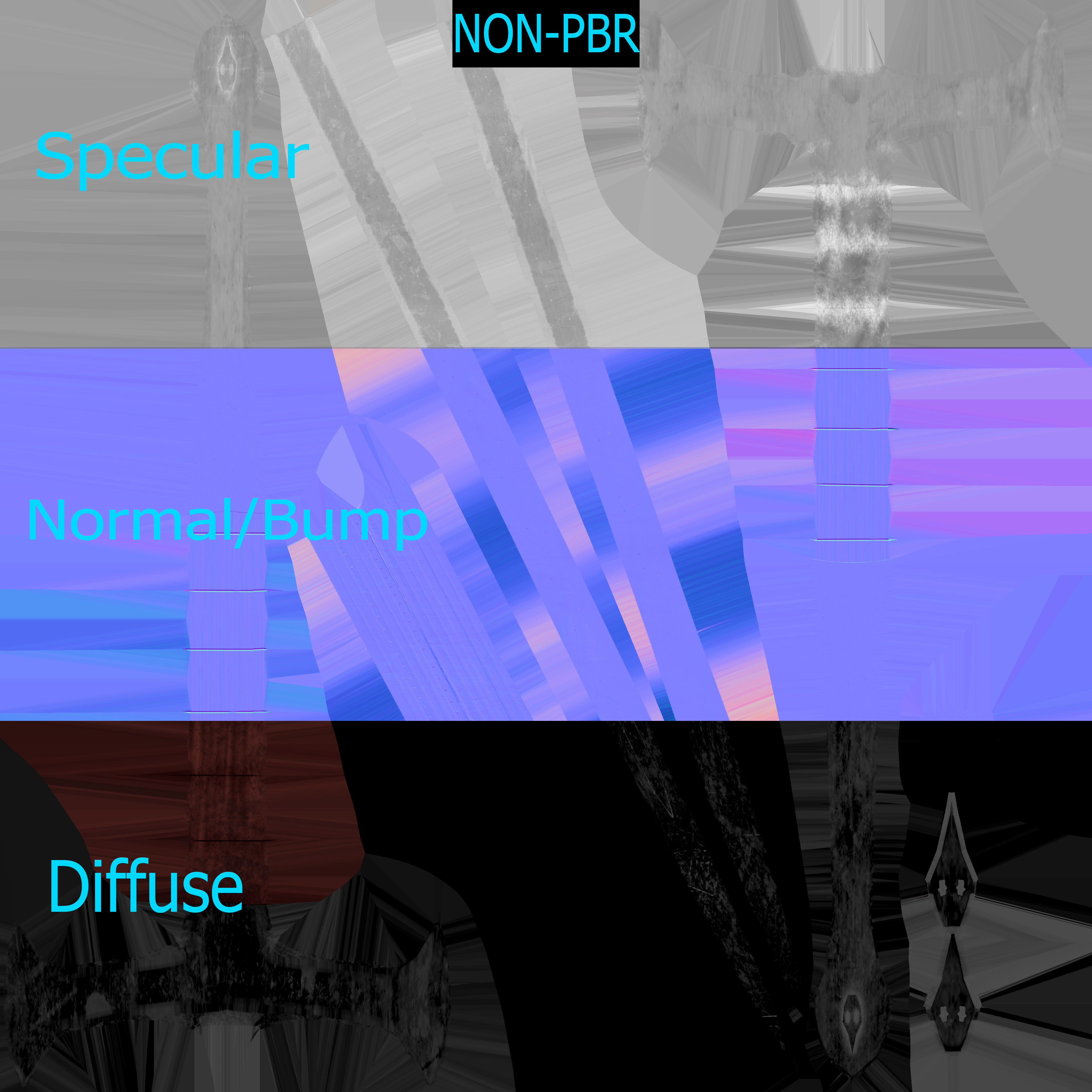 Dagger sword of king arthur Low-poly 3D model_10