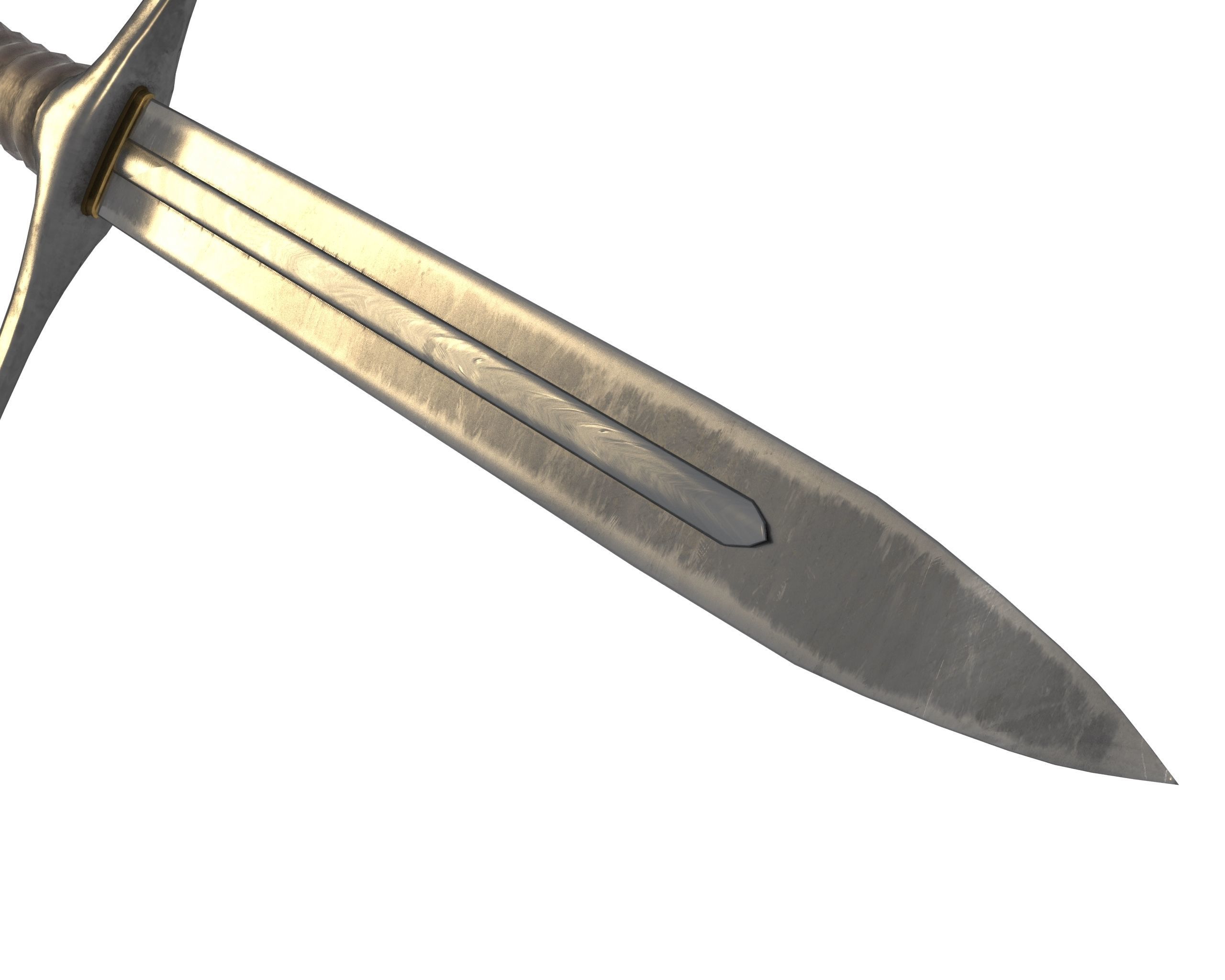 Dagger sword of king arthur Low-poly 3D model_1