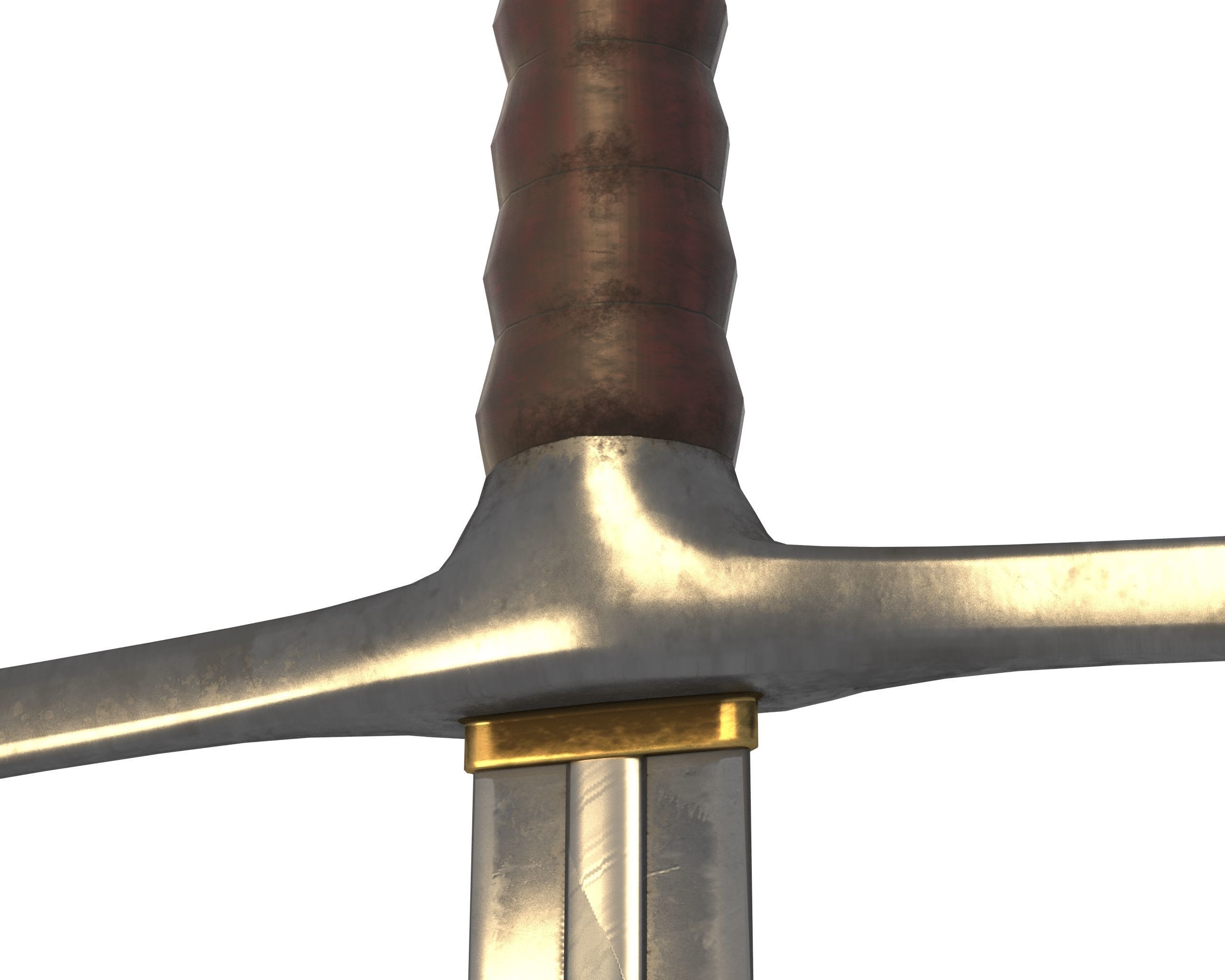 Dagger sword of king arthur Low-poly 3D model_2