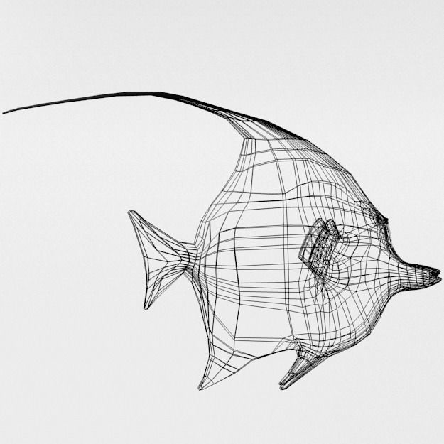 15 Saltwater Fish Pack Low-poly 3D model_107