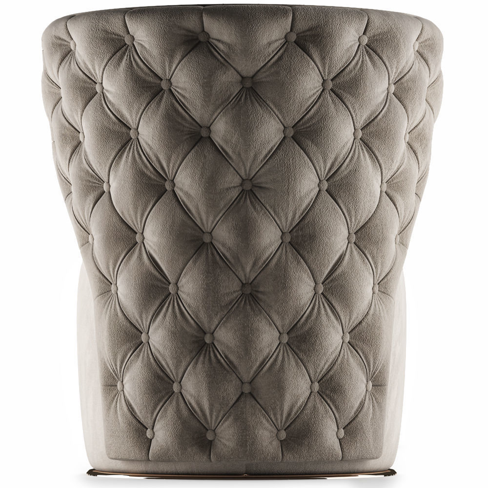 Buttoned Swivel Chair 3D model_1