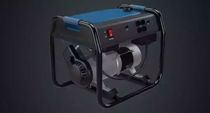 Portable Generator 1A Low-poly 3D model