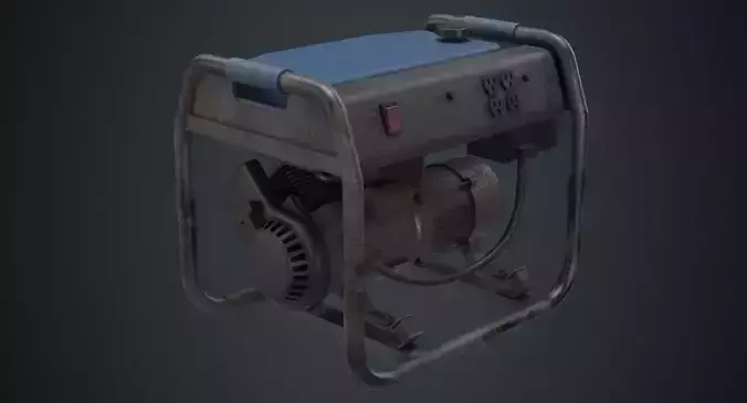 Portable Generator 1B Low-poly 3D model