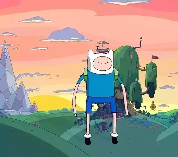 Finn - Adventure Time 3D Model Low-poly 3D model