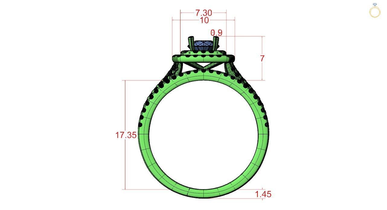 Engagement ring - 69 3D print model_2