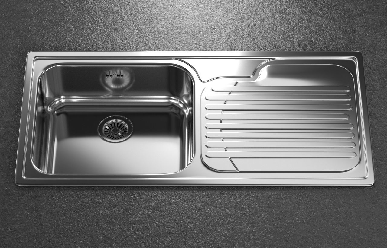 sink - Franke - Galassia GAX 611  3D model_1