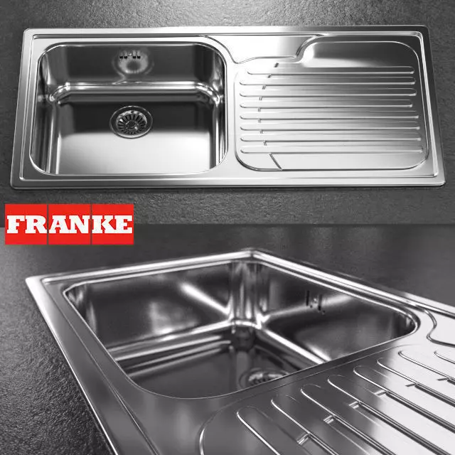 sink - Franke - Galassia GAX 611  3D model_0