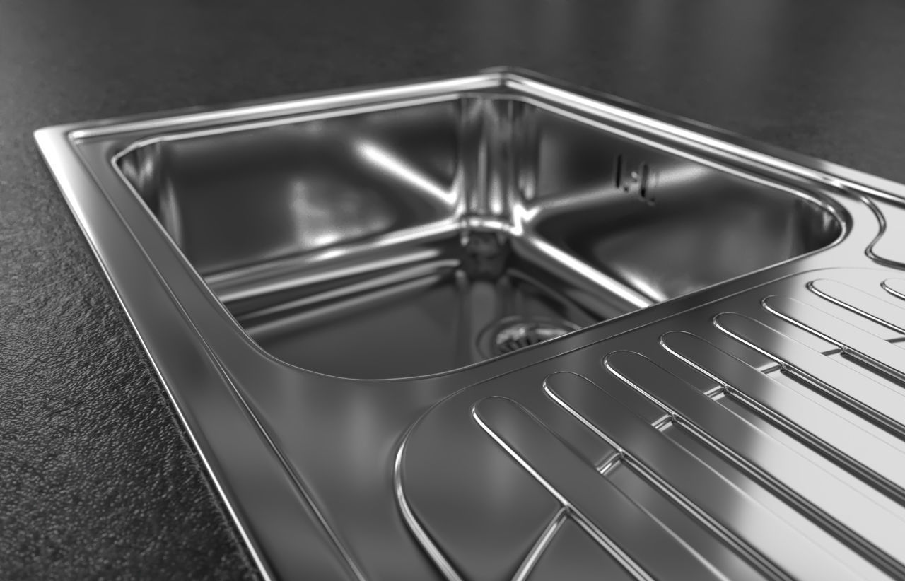 sink - Franke - Galassia GAX 611  3D model_2