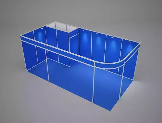 Exhibition stand 6x3 3D model