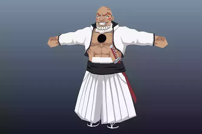 Yammy Llargo Bleach 3D Anime Character Low-poly 3D model