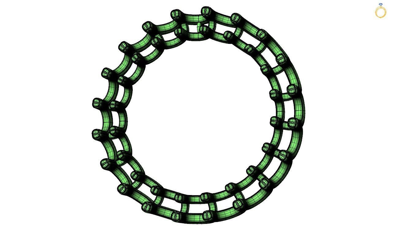 Pendent - 3 infinity symbol 3D print model_22