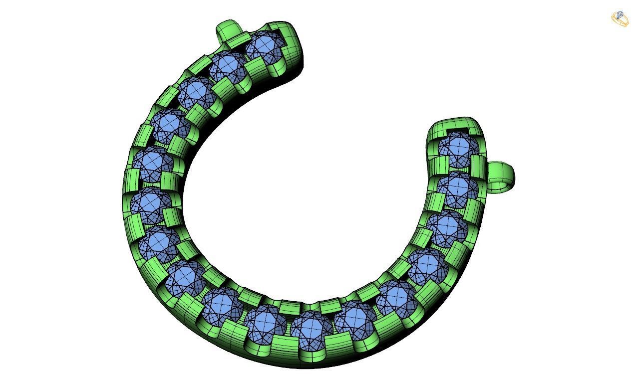 Pendent - 3 infinity symbol 3D print model_13