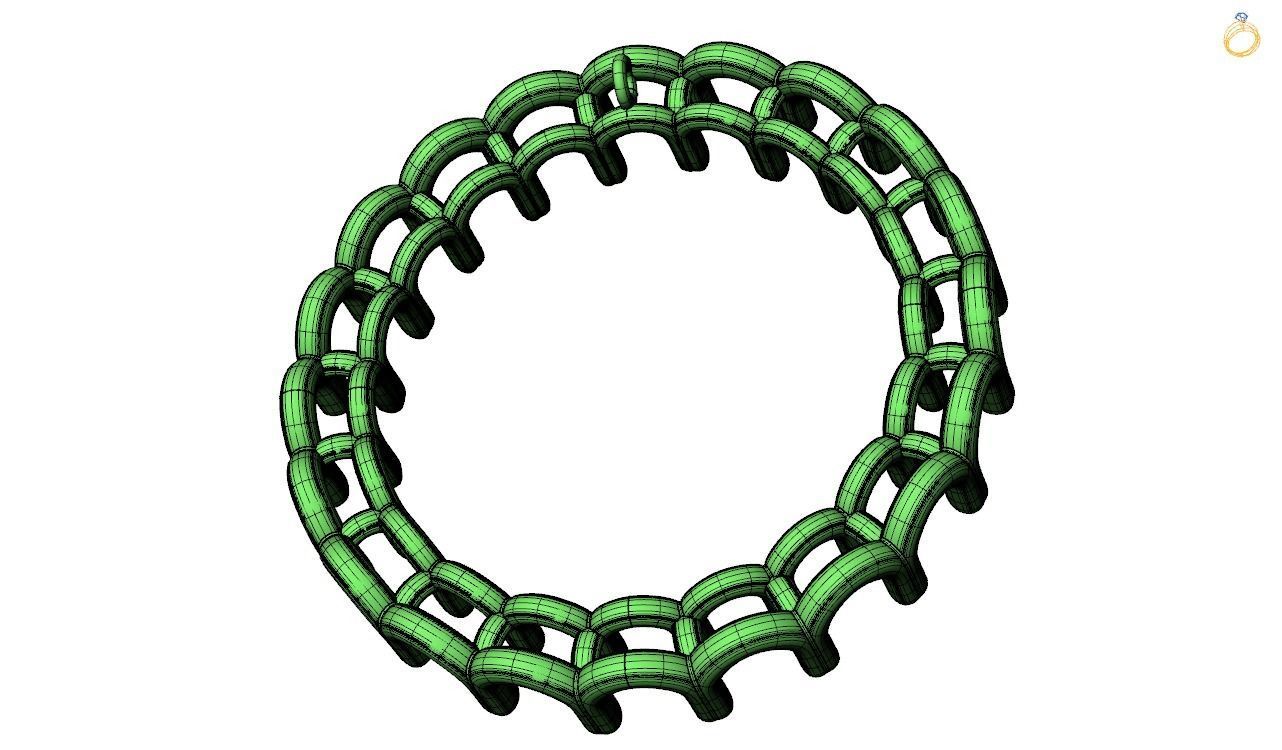 Pendent - 3 infinity symbol 3D print model_23