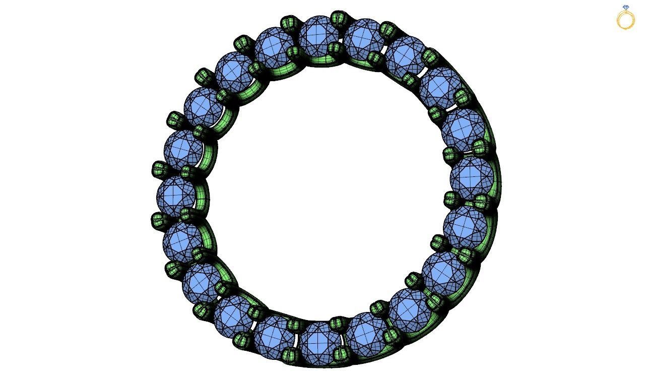 Pendent - 3 infinity symbol 3D print model_21