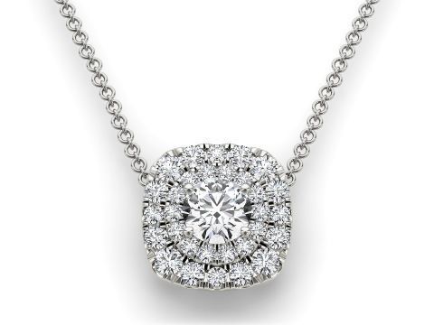 Pendent -4 ring with hole in middle 3D print model_1