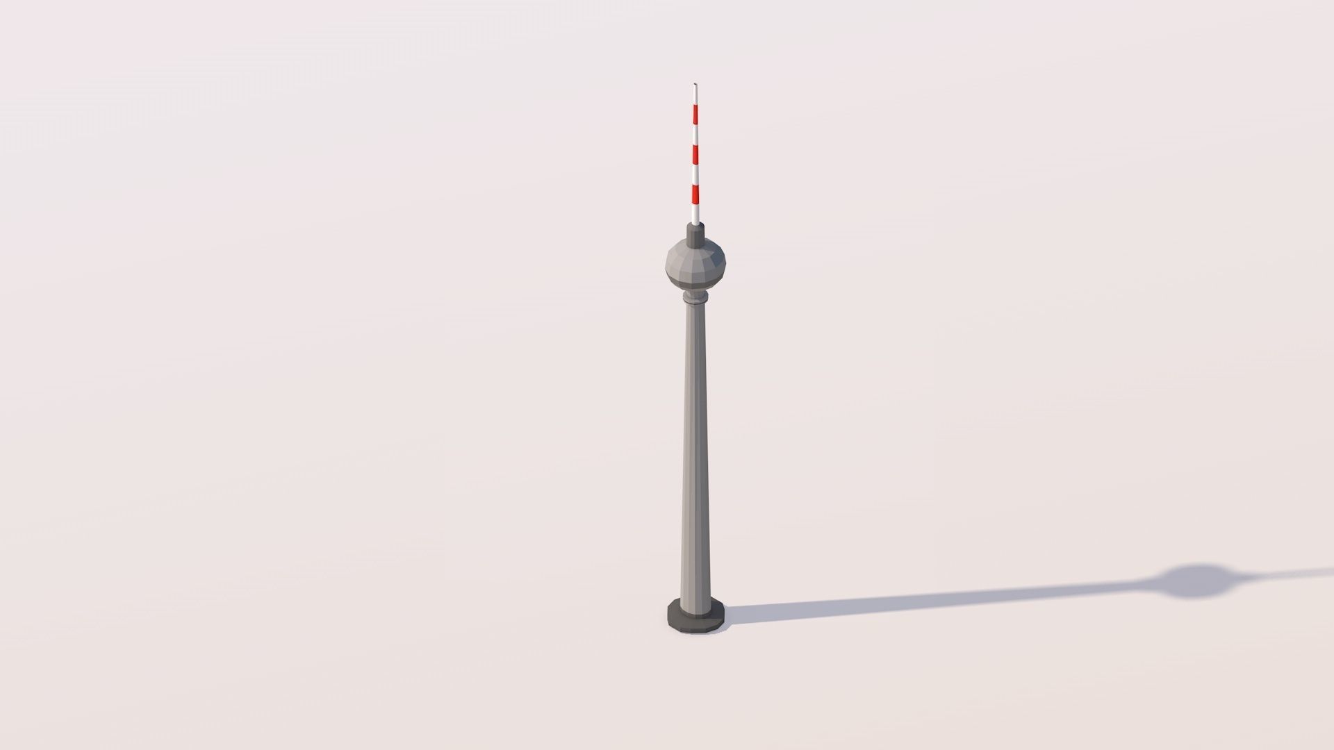 Polygonia Cartoon World Landmarks Pack Low-poly 3D model_16