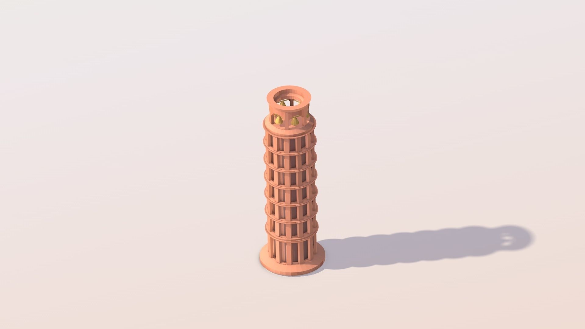 Polygonia Cartoon World Landmarks Pack Low-poly 3D model_14