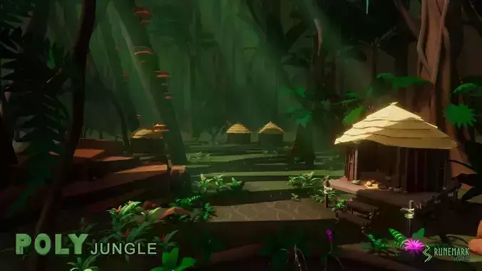 POLY Jungle Low-poly 3D model
