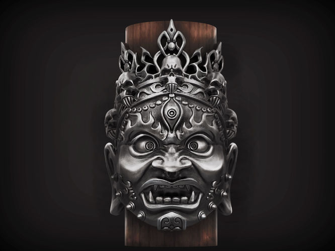 Ring God Yama head  3D print model