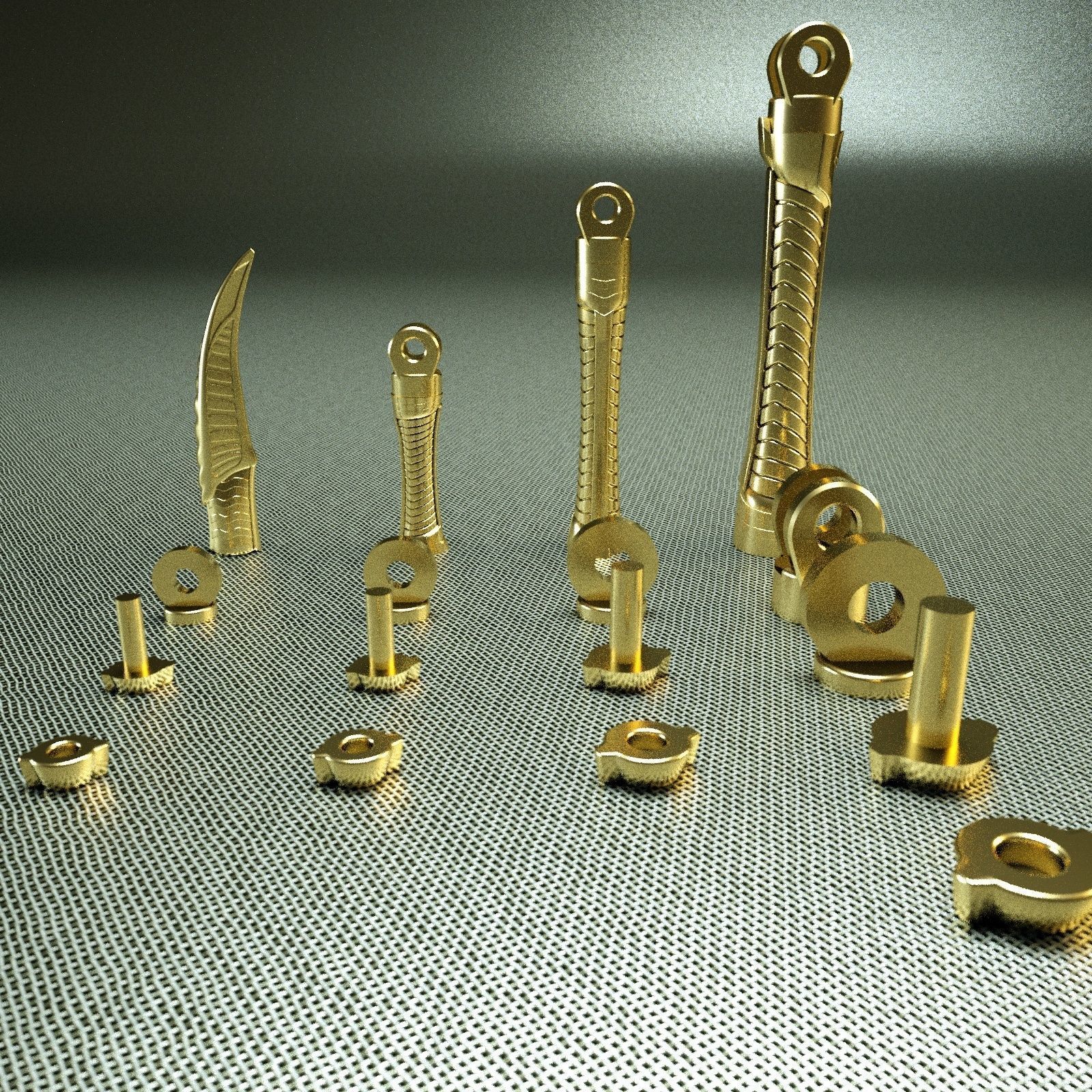 IRON SPIDER BUST   - Moving Spider Arms - 3D print model_15