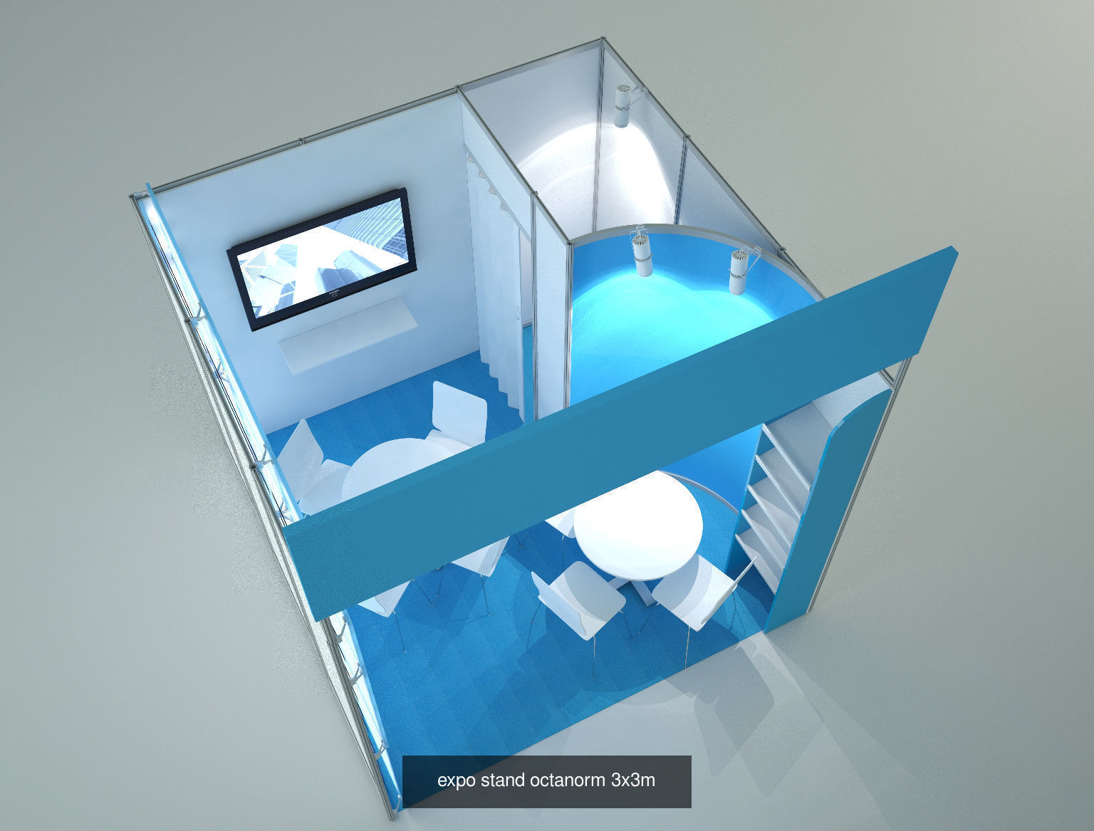 Exhibition stands octanorm 3D Model Collection_2