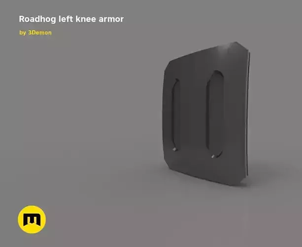 Roadhog left knee armor 3D print model