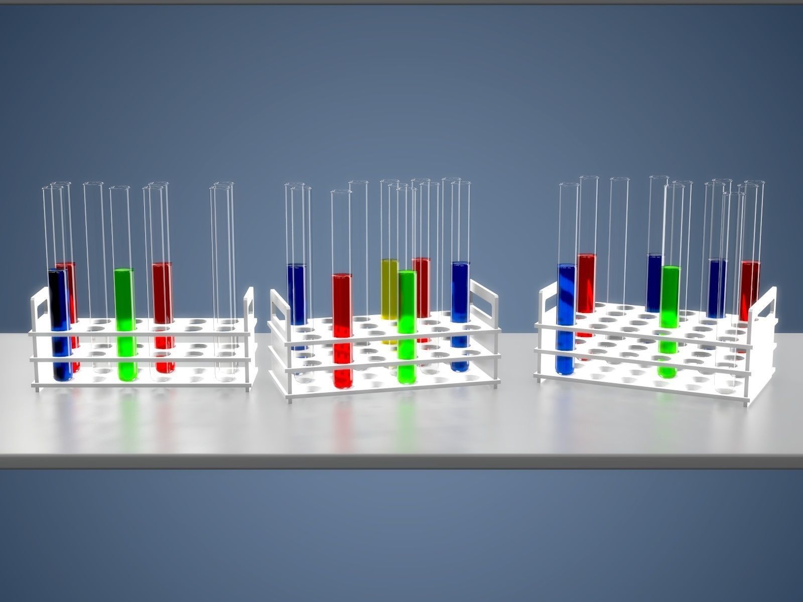 Chemistry Equipment Low-poly 3D model_8