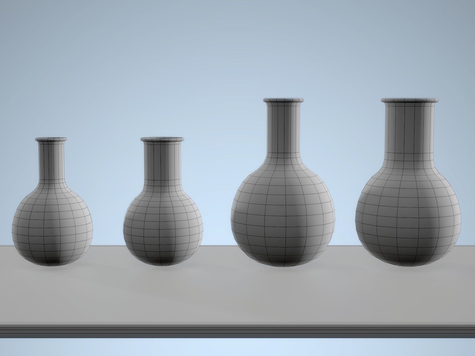Chemistry Equipment Low-poly 3D model_12