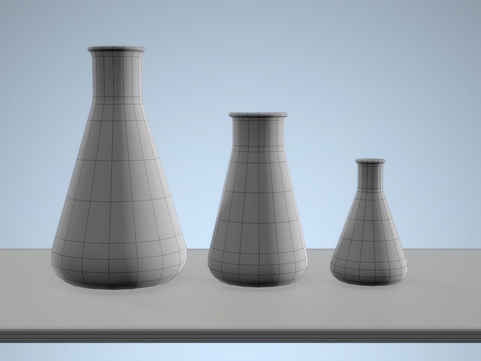 Chemistry Equipment Low-poly 3D model_11